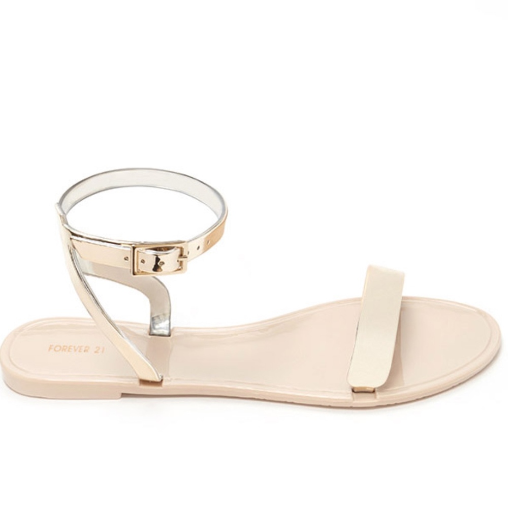 Metallic Jelly Sandals size Small